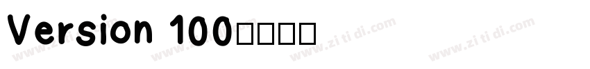 Version 100字体转换